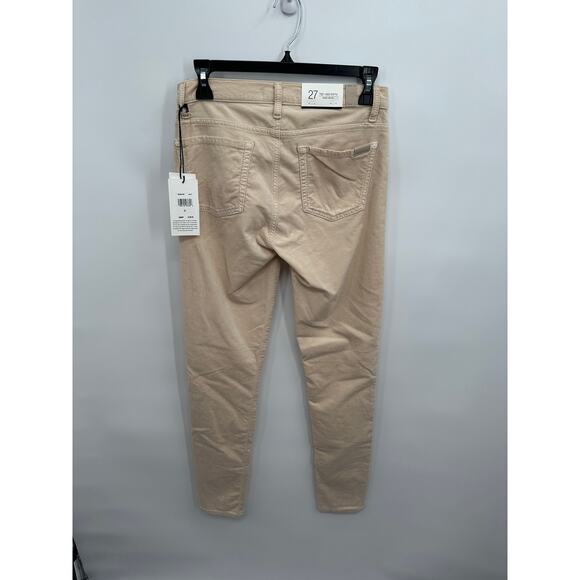 7 FOR ALL MANKIND Velvet High Waist Skinny in Winter White // 4 - Picture 11 of 13